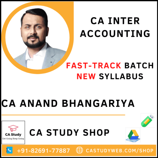 CA Anand Bhangariya Pendrive Classes Accounting Fastrack