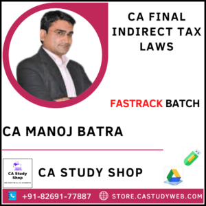 CA Manoj Batra Pendrive Classes IDT Fastrack