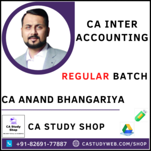 CA Anand Bhangariya Pendrive Classes Inter Accounts Regular