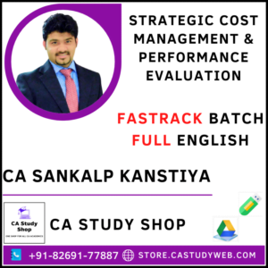 CA Sankalp Kanstiya Pendrive Classes SCM PE Fastrack Full English
