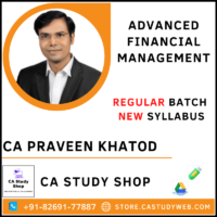 CA Praveen Khatod Final New Syllabus AFM