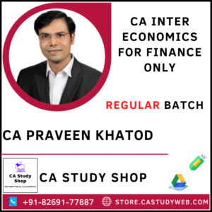 CA Praveen Khatod Pendrive Classes Inter Eco