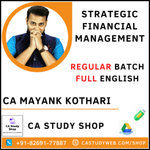 CA Mayank Kothari Pendrive Classes SFM Regular Full English