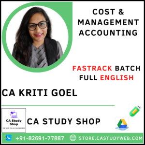 CA Kriti Goel Inter Costing Fastrack