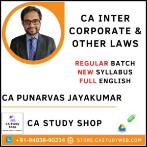 CA Punarvas Jayakumar Pendrive Classes CA Inter Law