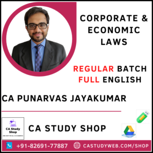 CA Punarvas Jayakumar Pendrive Classes CA Final Law