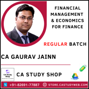 CA Gaurav Jain Pendrive Classes FM Eco Regular