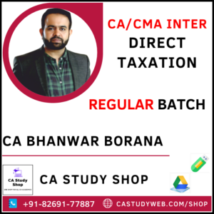 CA Bhanwar Borana Pendrive Classes Inter Direct Tax