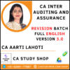 CA Inter Audit Revision Lectures In English (Version 3.0) By CA Aarti Lahoti