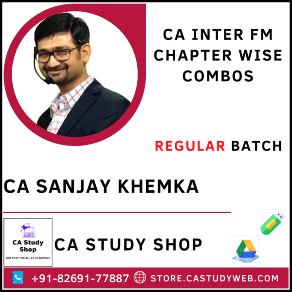 CA Sanjay Khemka Pendrive Classes Exclusive FM Chapter Wise Combos