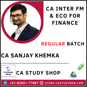 CA Sanjay Khemka CA Inter New Syllabus FM SM Pendrive Classes