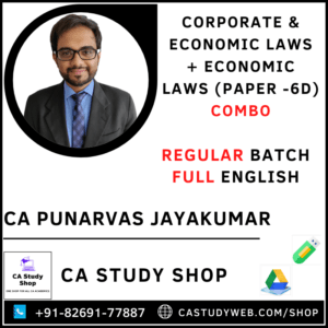 CA Final Corporate and Economic Law and Elective Economic Law 6D Full Course Combo By CA Punarvas Jayakumar