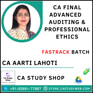 CA Aarti Lahoti Pendrive Classes Final Audit Fastrack