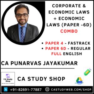 CA Punarvas Jayakumar Paper 4 Fastrack Paper 6D Regular Combo