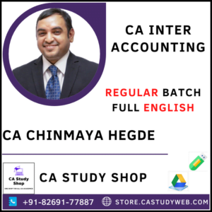 CA Chinmaya Hedge Pendrive Classes Inter Accounts