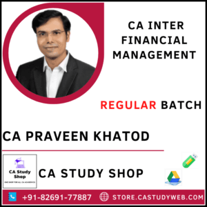 CA Praveen Khatod Pendrive Classes Inter FM