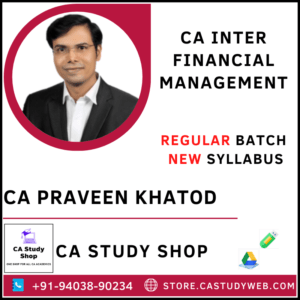CA Inter FM by CA Praveen Khatod
