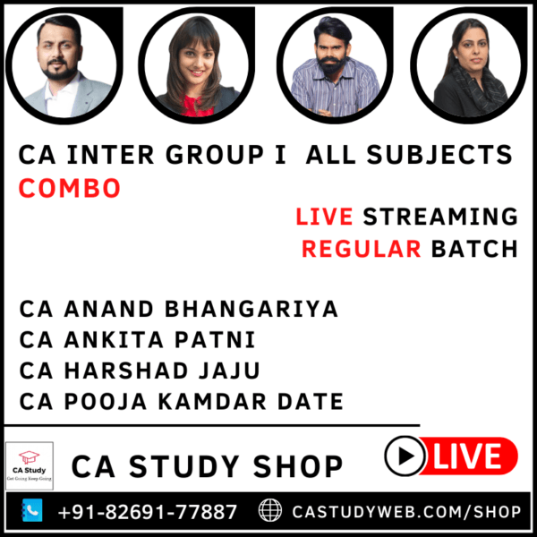 CA Inter Group I Combo Live Streaming Batch by Swapnil Patni Classes