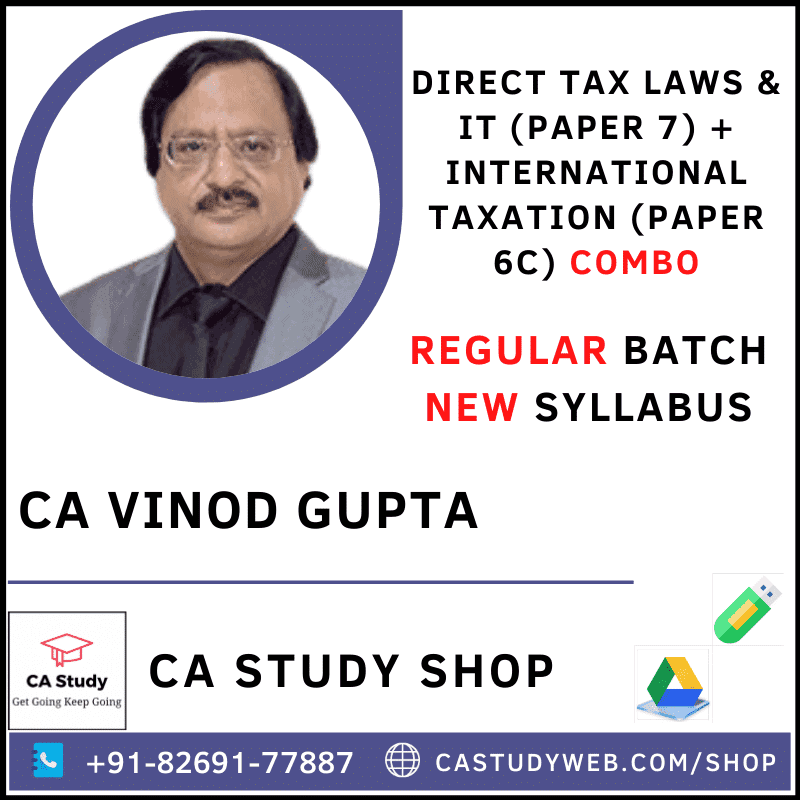 Exclusive Direct Tax Laws & International Taxation Combo by CA Vinod