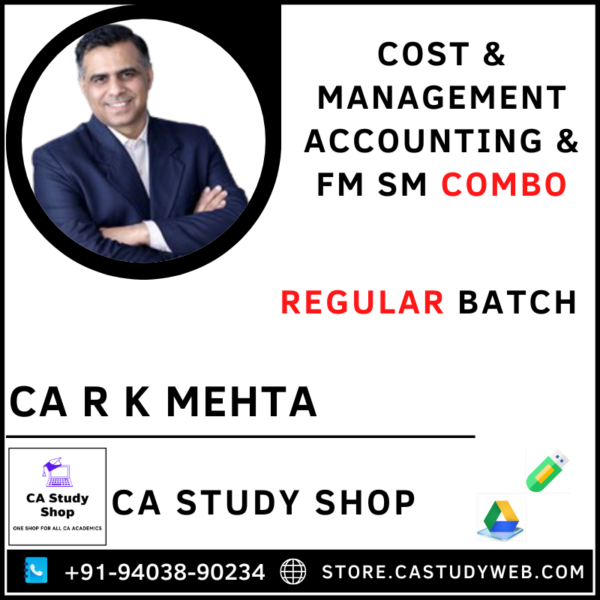 CA Inter Costing and FM SM Combo by CA RK Mehta