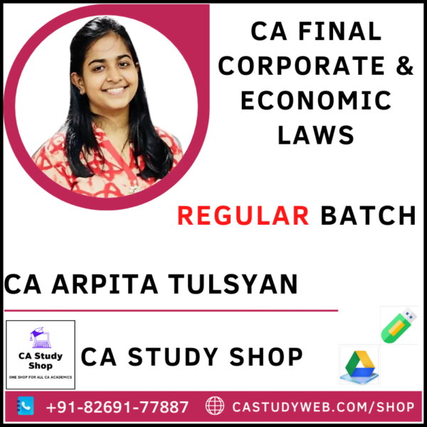 CA Arpita Tulsyan Pendrive Classes Law Regular