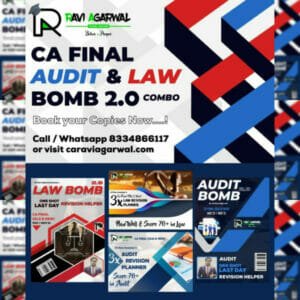 CA FINAL AUDITPEDIA 2.0 + AUDIT BOMB 2.0 + 3X AUDIT PLANNER COMBO (OLD & NEW SYLLABUS) BY CA RAVI AGARWAL