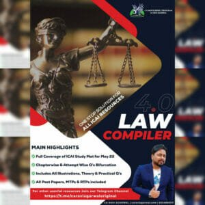 CA FINAL LAW COMPILER 4.0 PDF FOR MAY 2022 & NOV 2022 EXAMS BY CA RAVI AGARWAL