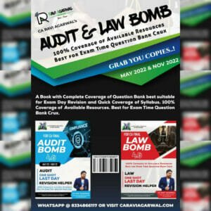 CA FINAL LAW BOMB 4.0 & AUDIT BOMB PDF BY CA RAVI AGARWAL