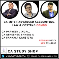 Inter Adv Accounts Law Costing Combo by CA Parveen Jindal CA Abhishek Bansal CA Sankalp Kanstiya