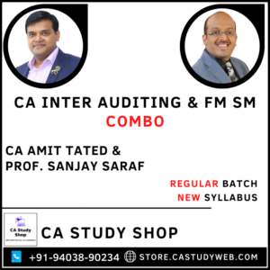 CA Inter Audit FM SM Combo by CA Amit Tated Prof Sanjay Saraf