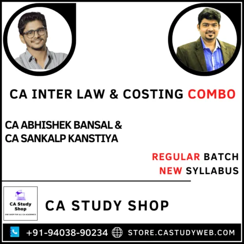CA Abhishek Bansal CA Sankalp Kanstiya Law Costing Combo