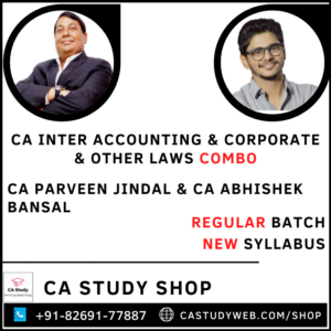 Inter Accounts Law Combo by CA Parveen Jindal CA Abhishek Bansal