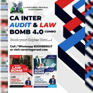 CA INTER LAW & AUDIT BOMB 4.0 COMBO FULL SCANNER IN CRISP (COMPACT EDITION)