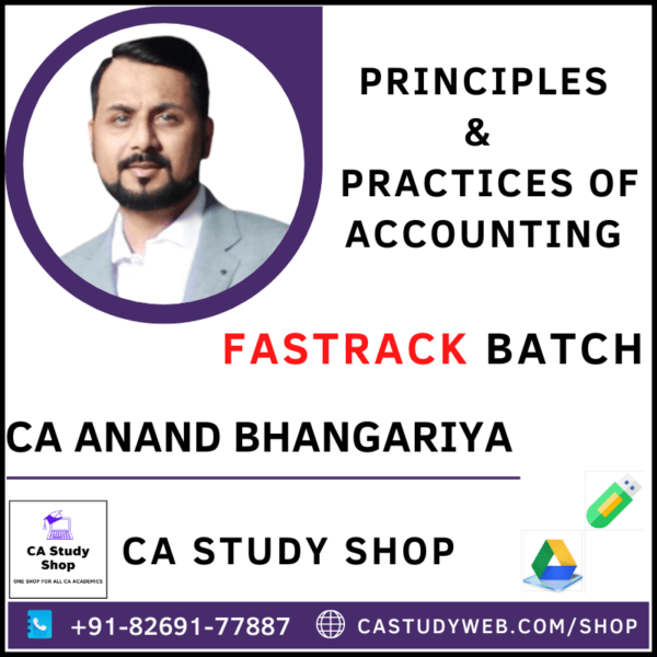 CA Anand Bhangariya Pendrive Classes Foundation Accounts Fastrack
