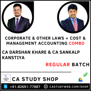 CA Inter Law and Costing Combo by CA Darshan Khare and CA Sankalp Kanstiya