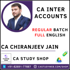 CA Chiranjeev Jain Pendrive Classes Inter Accounts