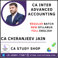 CA Chiranjeev Jain Inter Advanced Accounts Full Course