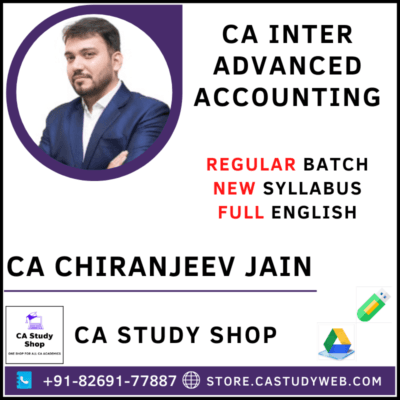 CA Chiranjeev Jain Inter Advanced Accounts Full Course