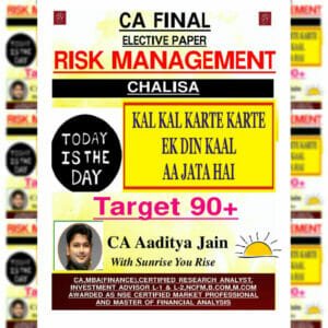 CA Final Risk Management Books by CA Aaditya Jain
