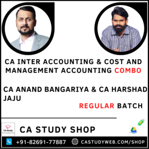 CA Inter Accounts Costing combo by CA Anand Bhangariya CA Harshad Jaju