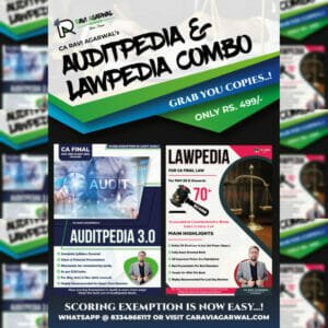Auditpedia and Lawpedia CA Final Combo by CA Ravi Aggarwal