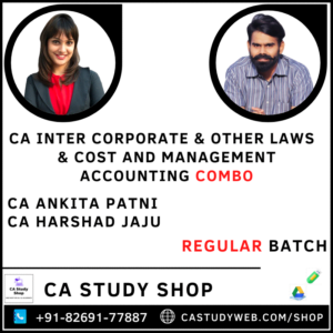 CA Inter Law Costing Combo by CA Ankita Patni CA Harshad Jaju