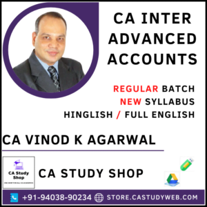 CA Vinod Kumar Agrawal Pendrive Classes Advanced Accounts Regular