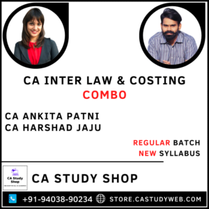 CA Inter Law Costing Combo by CA Ankita Patni CA Harshad Jaju