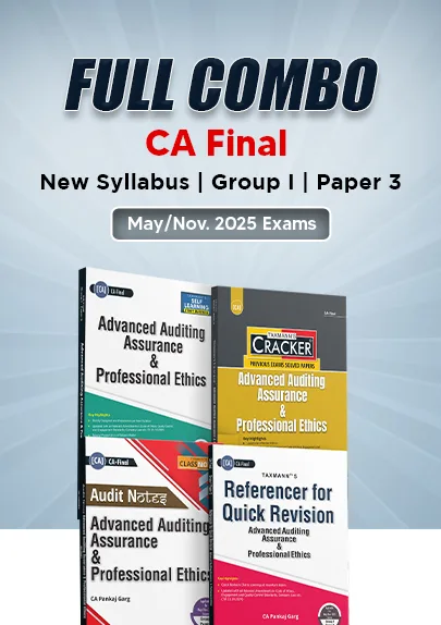 CA Pankaj Garg Final Audit Main Book Cracker MCQs Book Combo