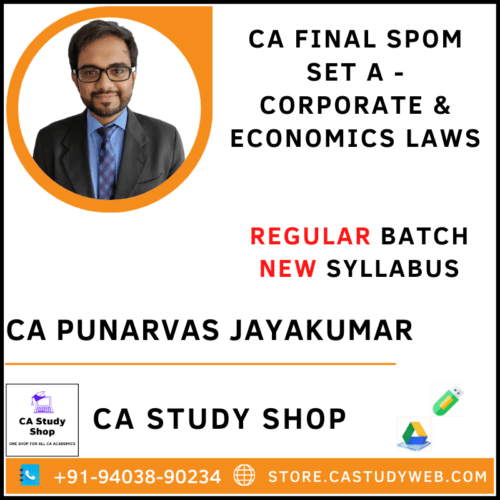 CA Punarvas Jayakumar SPOM Set A - Laws