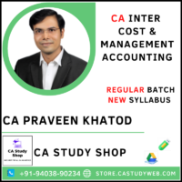 CA Praveen Khatod Inter Costing Regular