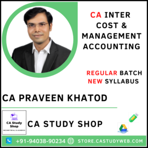CA Praveen Khatod Inter Costing Regular