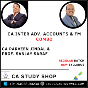 Advanced Accounts FM Combo by CA Parveen Jindal Prof Sanjay Saraf