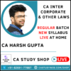 CA INTER CORPORATE & OTHER LAWS [LIVE STREAMING] REGULAR BY CA HARSH GUPTA